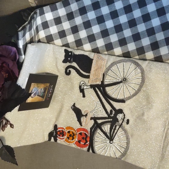 🐈‍⬛🚲🎃🐦‍⬛Halloween kitchen towels set of 2 🐦‍⬛🎃🚲🐈‍⬛ - Picture 2 of 6